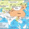 Carte des infrastructures énergétiques dans le pourtour chinois
