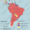 Carte L'Amérique latine et les Caraïbes, nouveau lieu stratégique de la politique chinoise